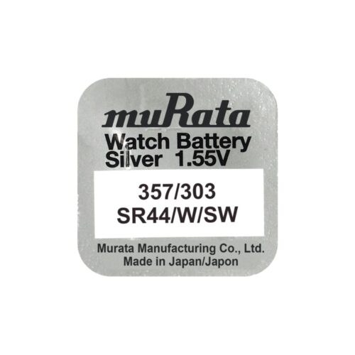 Murata 357/303 SR44N watch coin battery 1.55V