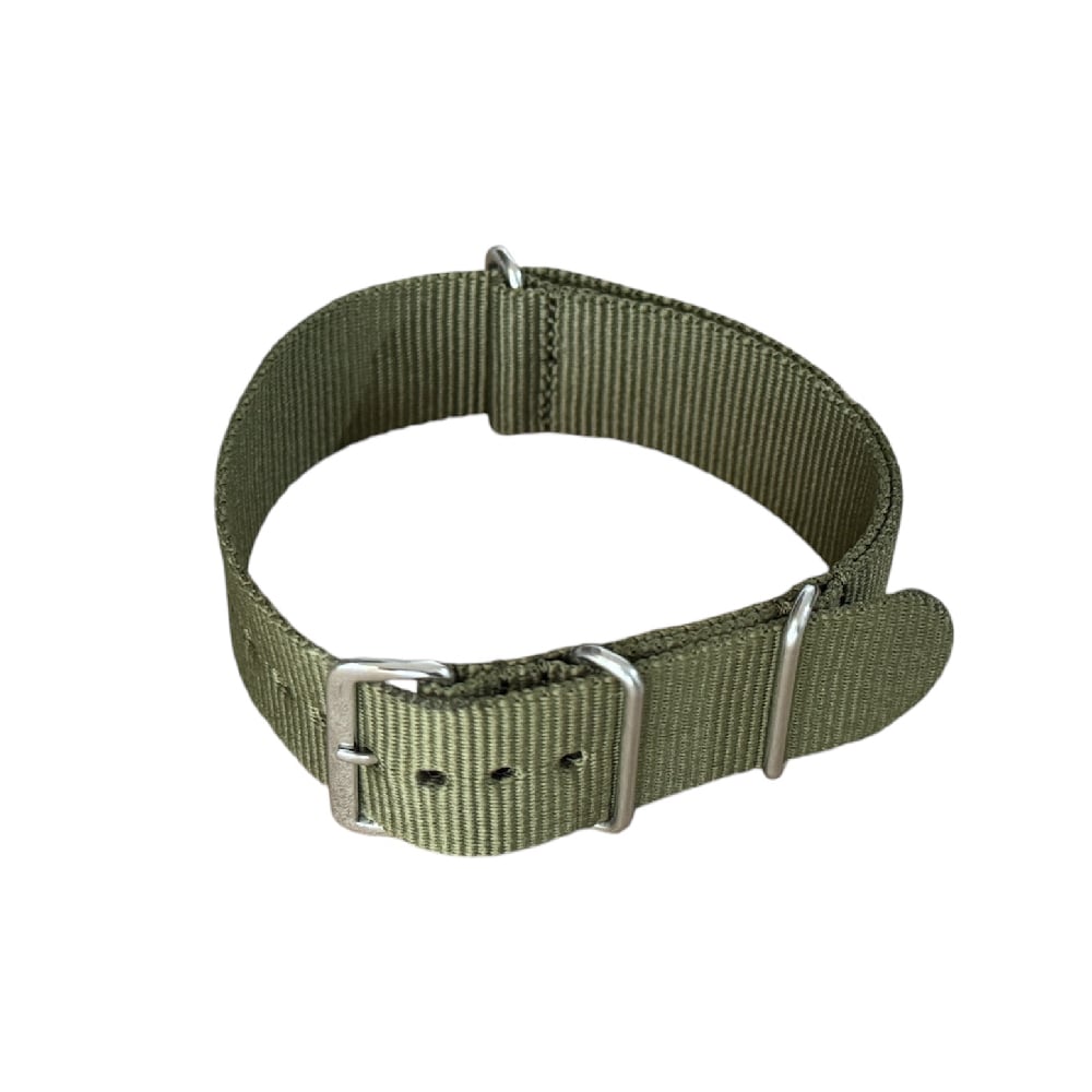 Nylon watch NATO strap navy green, 22mm