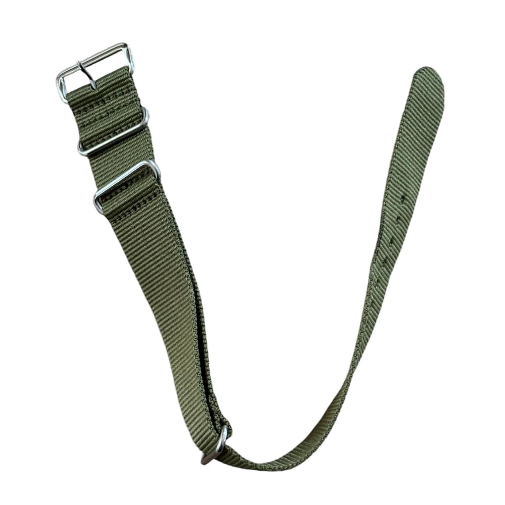 Nylon watch NATO strap navy green, 22mm - Image 2