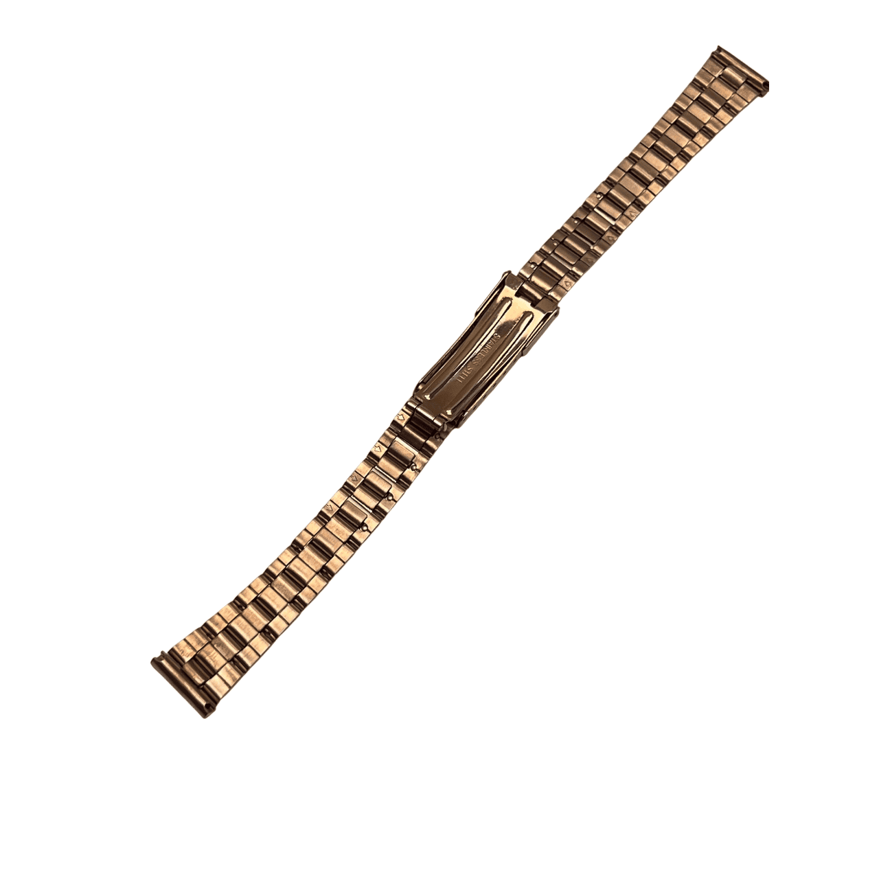 Bonflair Pink Stainless Steel Bracelet Strap 14mm with Folding Clasp - Image 8