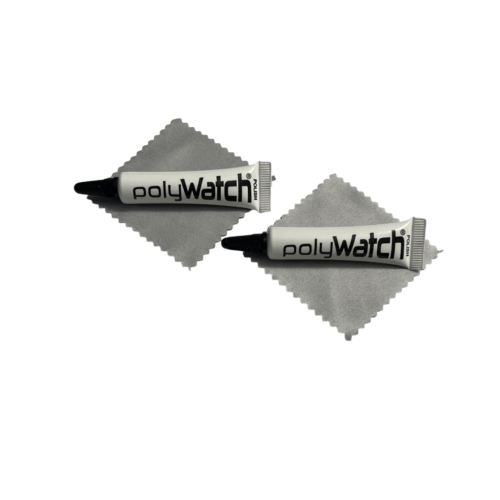 PolyWatch Acrylic Crystal Polish Set with Wiping Cloths