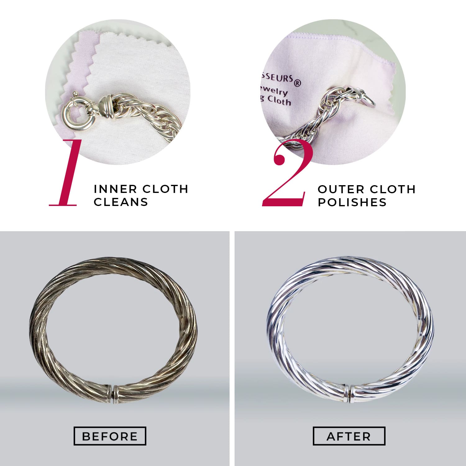 Connoisseurs Silver Jewellery Cleaning Cloth CONN739 - Image 8