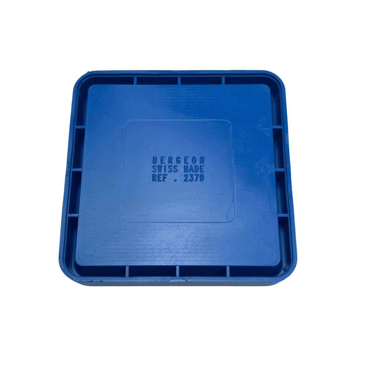 Bergeon 2379 Blue Plastic Square Supplies Tray - Image 5