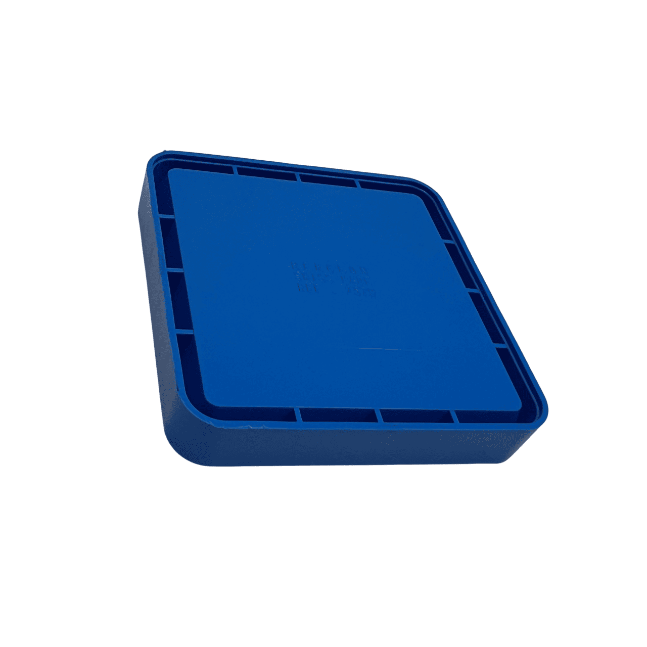 Bergeon 2379 Blue Plastic Square Supplies Tray - Image 4