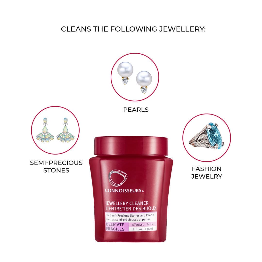Connoisseurs Delicate Jewellery Cleaner cleaning solution for gold, silver, semi-precious stones & pearls 236 ml - Image 2
