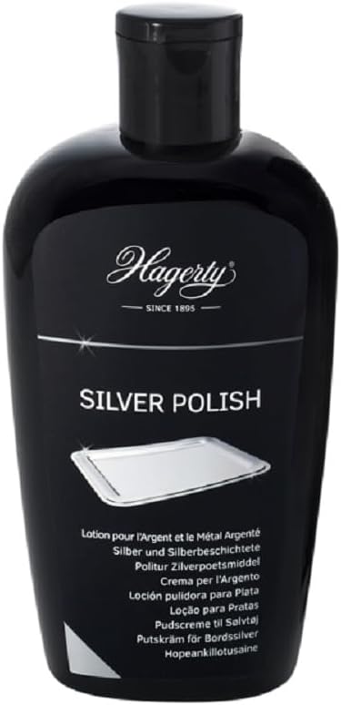 Hagerty Silver Polish Cleaning and Protecting Lotion Silver and Silver Plated 250 ml