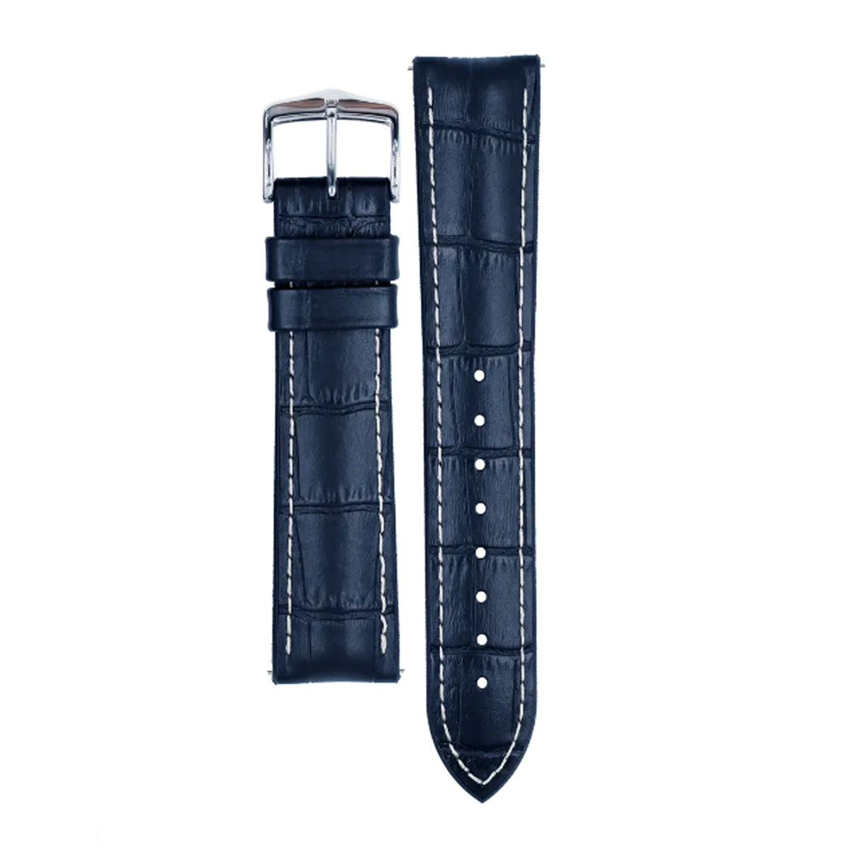 Hirsch George L Blue Calf Leather Watch Strap 22 mm - Image 3