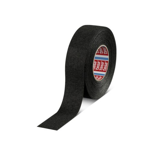 Tesa PET Fleece Tape 51608, Black Wire Harness Tape, 15 m x 19 mm