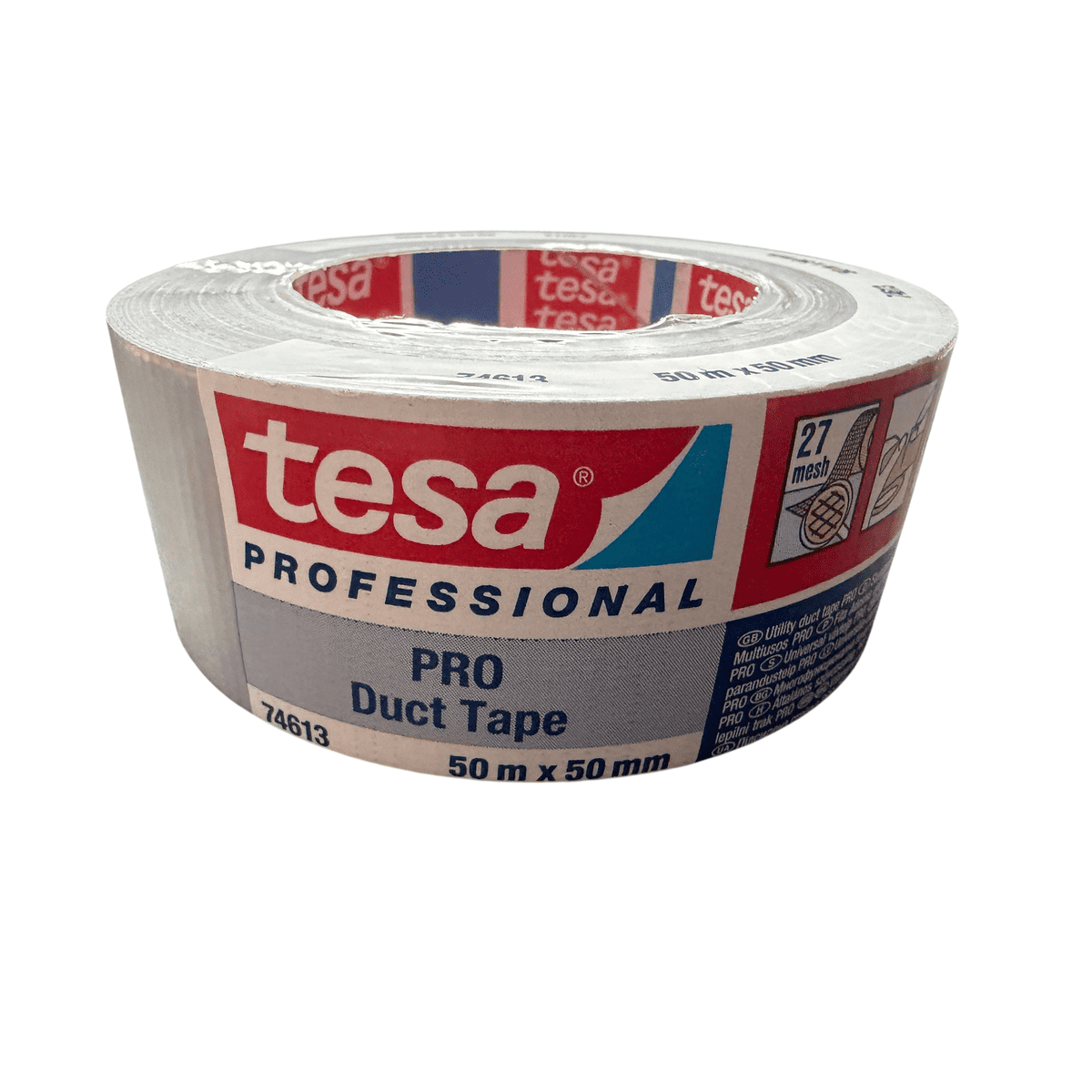 Tesa Professional Pro Duct Tape, Grey, 50 m x 50 mm - Image 2