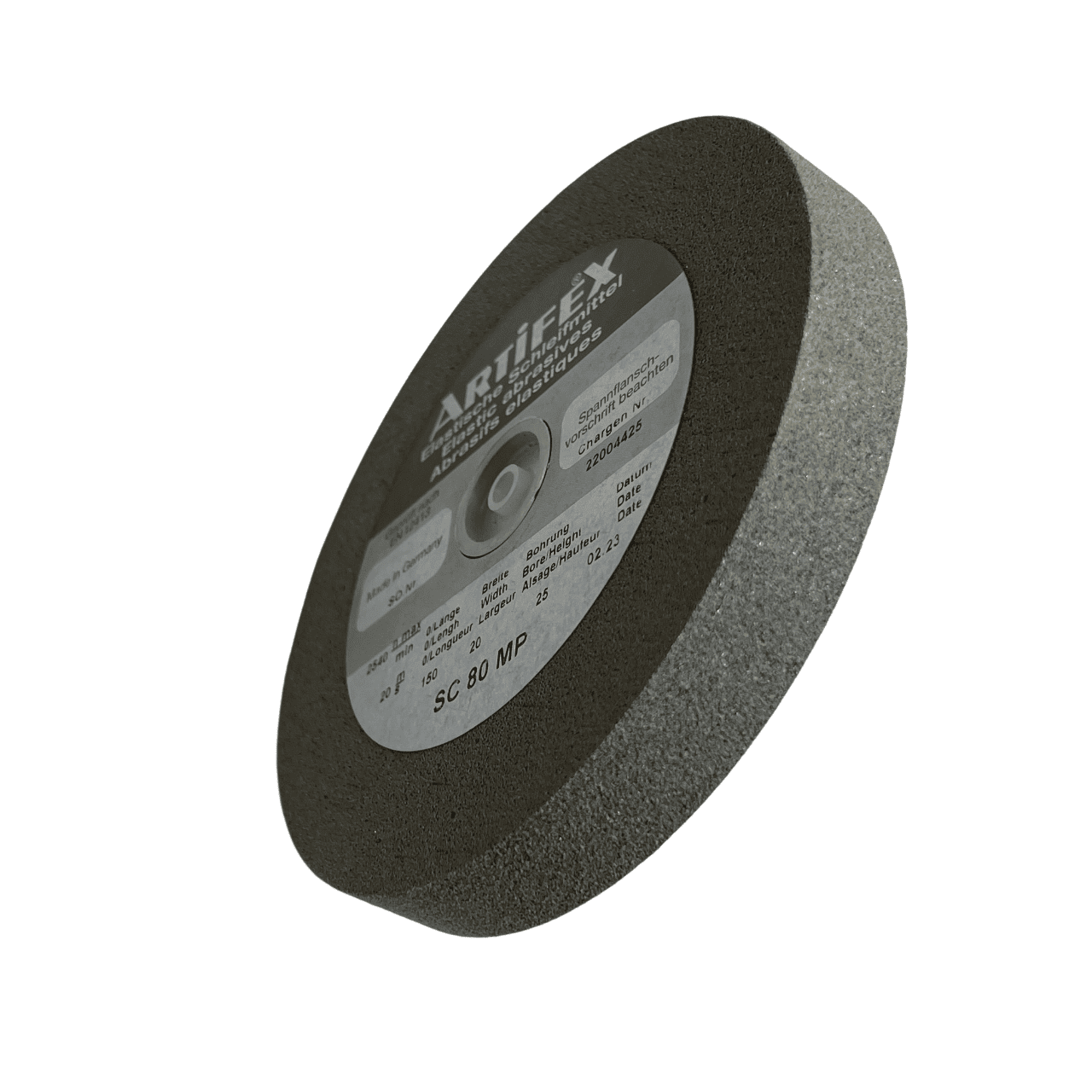 Artifex SC 80 MP Elastic Abrasive Grinding Wheel, 150 x 20 x 25 mm - Image 6