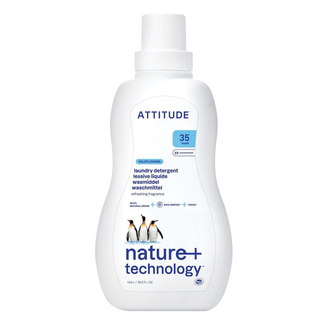 Laundry Liquid, Wildflowers, 35 Loads, ATTITUDE