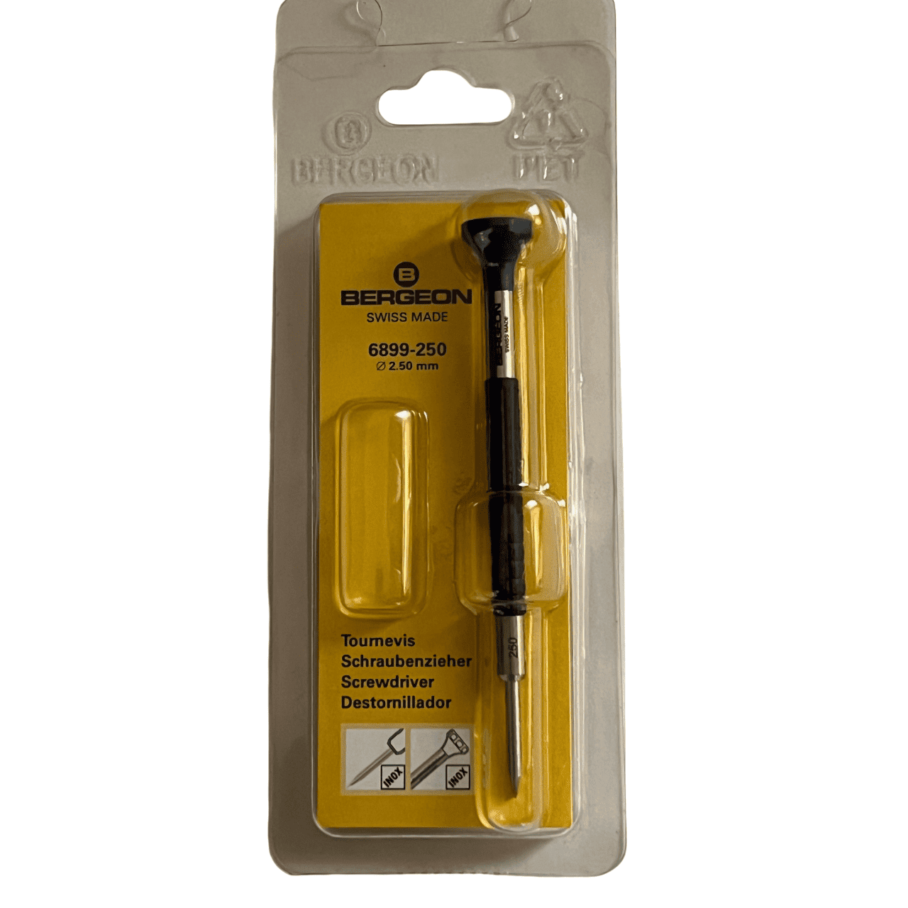 Bergeon Ergonomic Watchmaker's Screwdriver, 2.50 mm, Swiss Made - Image 4