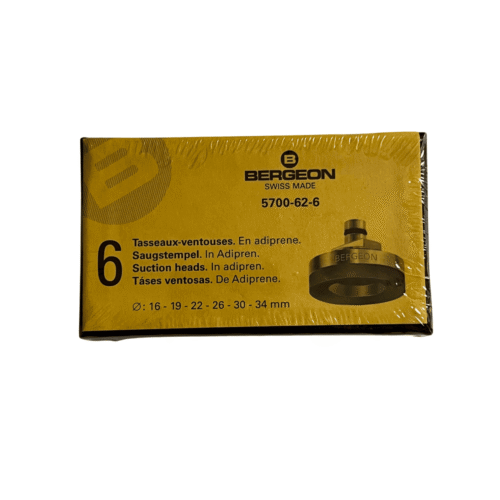 Bergeon 5700-62-6, Suction Heads Set - Soft Adiprene, 6 Pieces for 5700 Tool