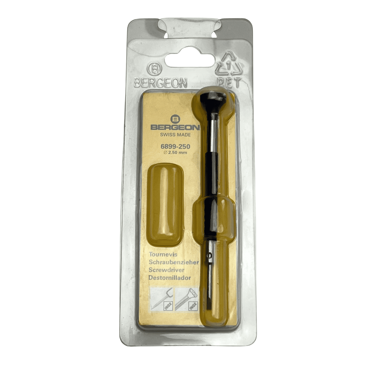 Bergeon Ergonomic Watchmaker's Screwdriver, 2.50 mm, Swiss Made
