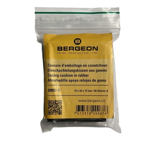 Bergeon 30097-R Rectangular Case Cushion 70 x 50 x 15mm Rubber Watch Repair Bench Block