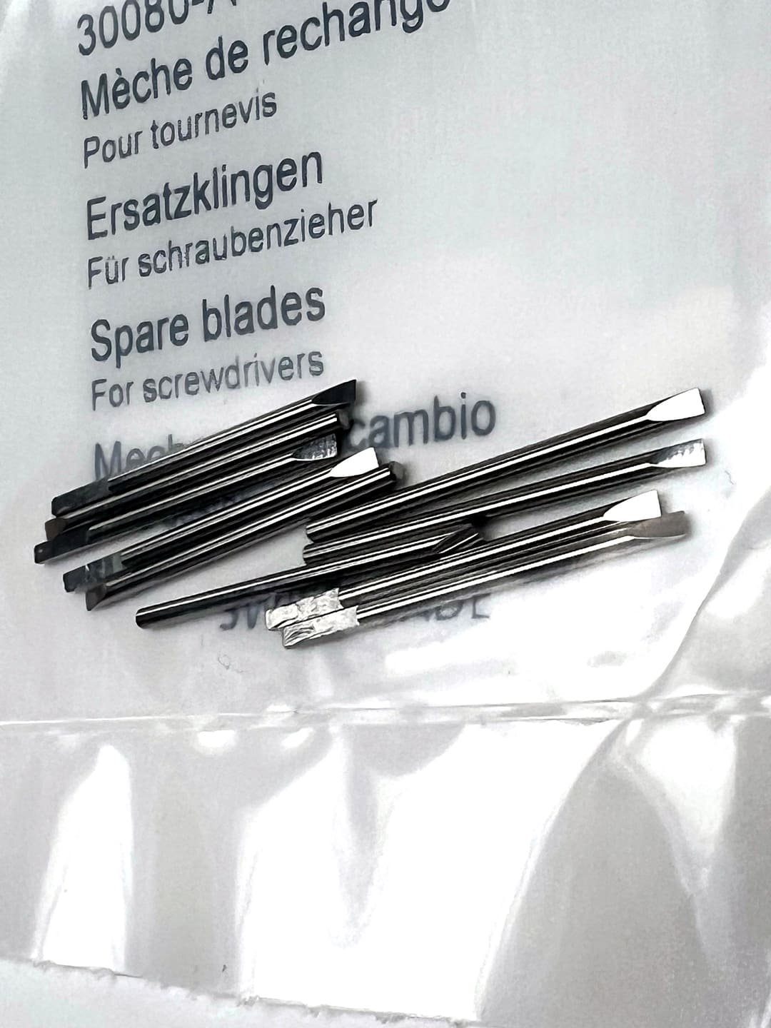 Bergeon 30080-A-10 DI 1.20 Replacement Screwdriver Blades - Pack of 10