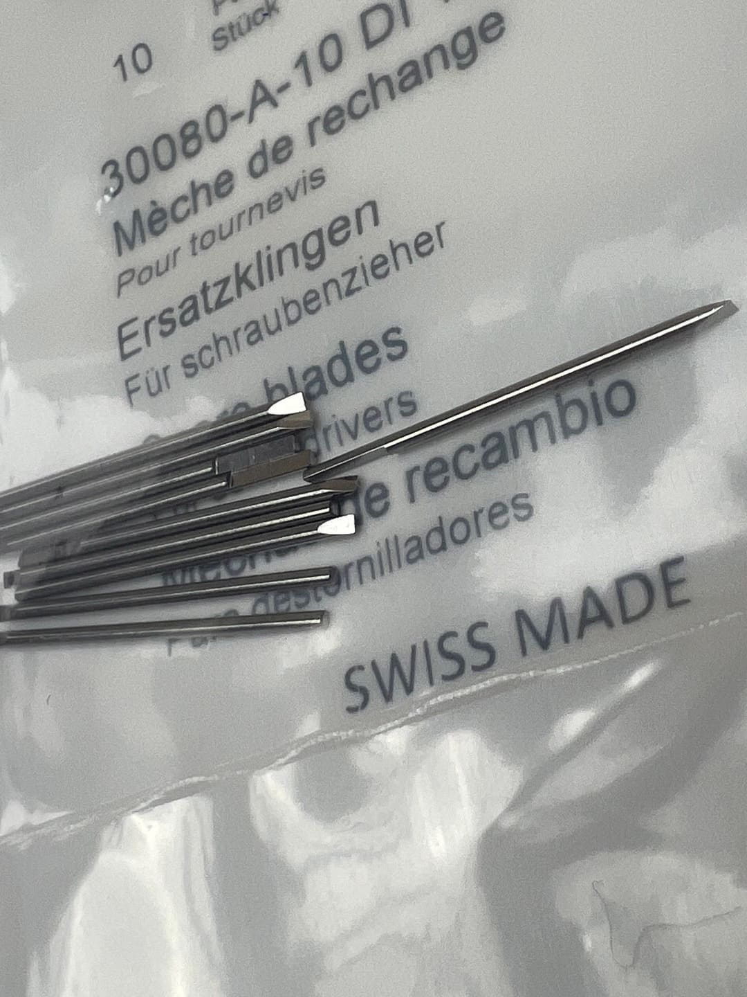 Bergeon 30080-A-10 DI 1.00 Precision Steel Screwdriver Blades - Pack of 10 - Image 8