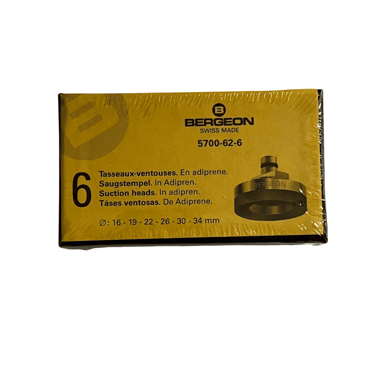 Bergeon 5700-62-6, Suction Heads Set - Soft Adiprene, 6 Pieces for 5700 Tool - Image 4