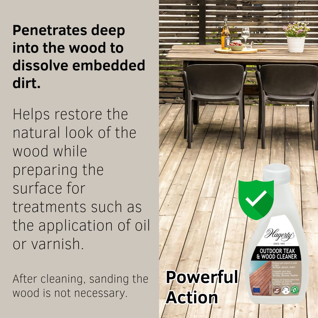Hagerty Outdoor Teak & Wood Cleaner - 500 ml - Image 5