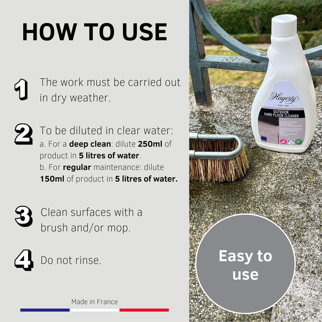 Hagerty Outdoor Hard Floor Cleaner for Tiles and Natural Stone - 500 ml - Image 8