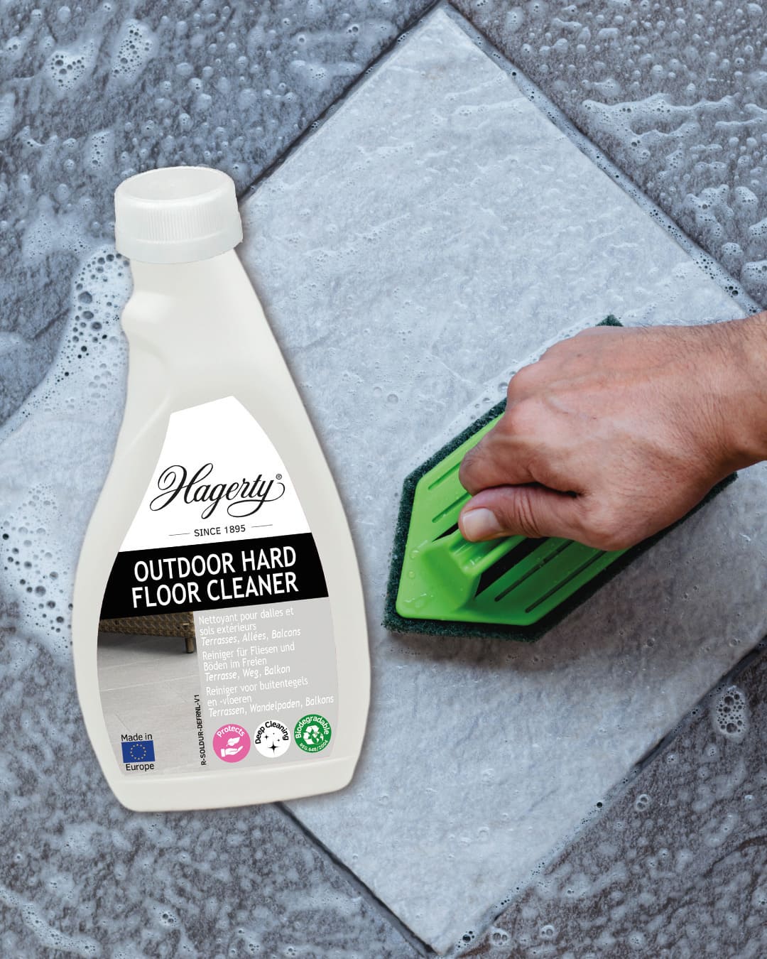 Hagerty Outdoor Hard Floor Cleaner for Tiles and Natural Stone - 500 ml - Image 13
