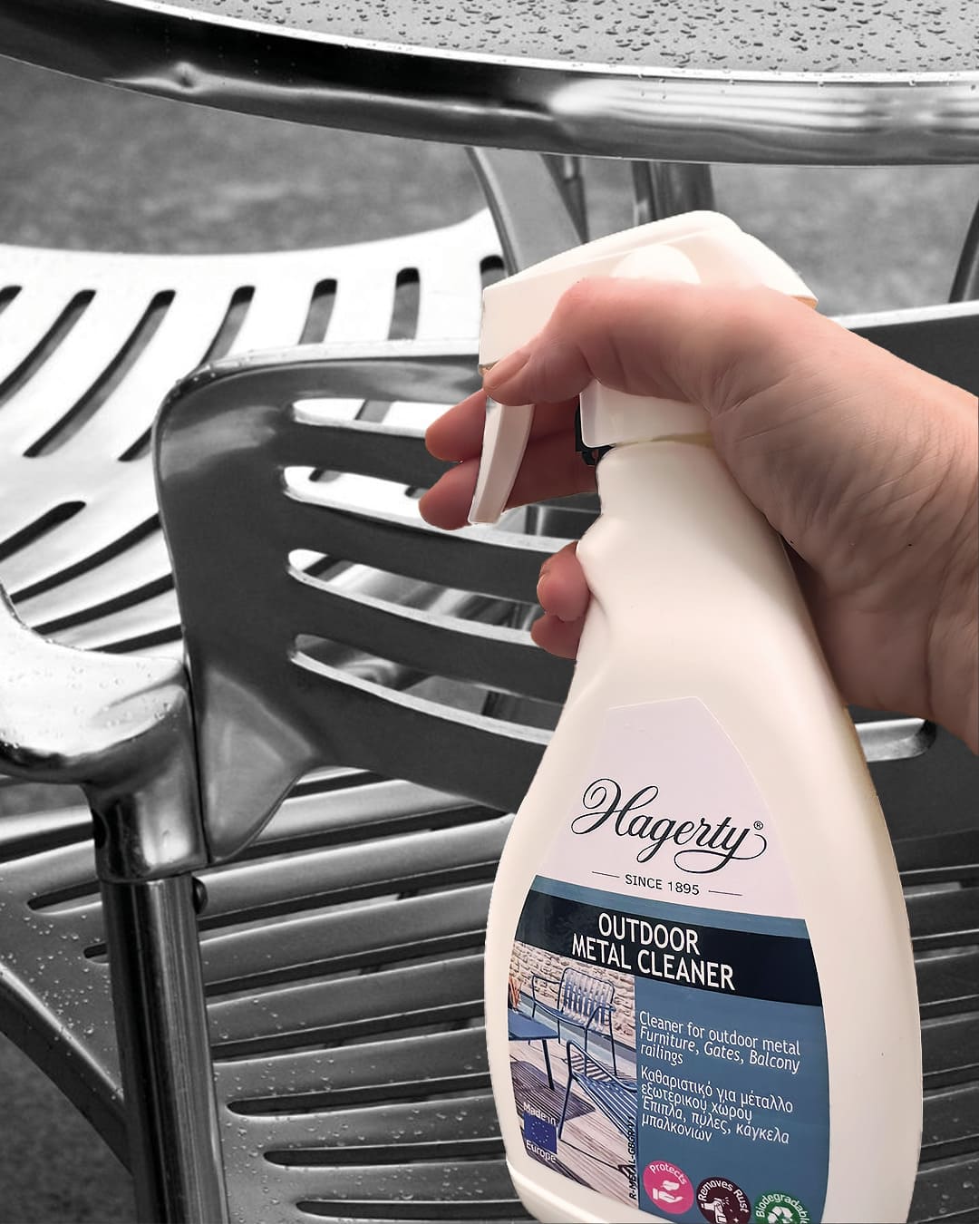 Hagerty Outdoor Metal Furniture Cleaner Spray, 500 ml - Image 2