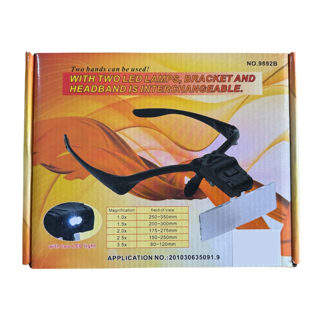 Gugita LED Headlamp Magnifier Glasses with Interchangeable Lenses - Image 4