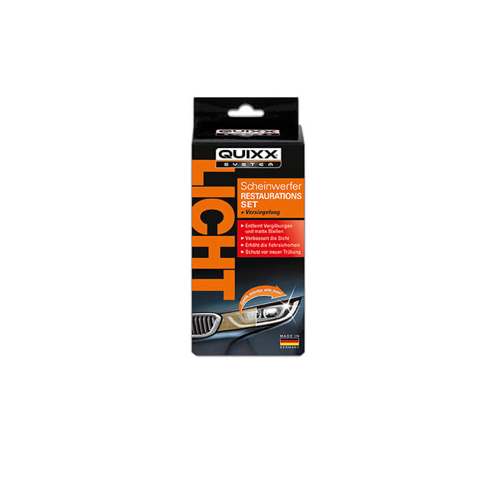 QUIXX Headlight Restoration Kit Removes Yellowing + UV Sealer Plastic Lenses, ref. 00084 - Image 5