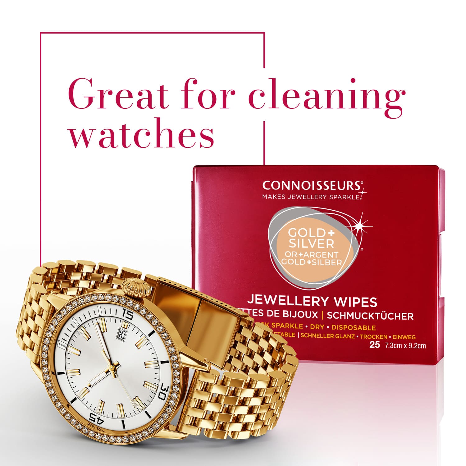 Connoisseurs Jewellery Wipes - Pre-Cut for Easy Use - Image 4