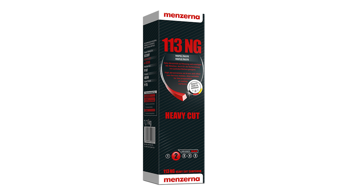 Menzerna 113NG Heavy Cut Polishing Compound - 1.1 kg Bar