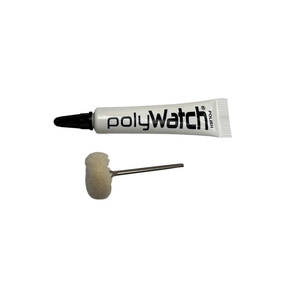 PolyWatch plastic watch crystal scratch remover polish with Scotch Brite miniature small polishing brushes fine 2.35mm - Image 6