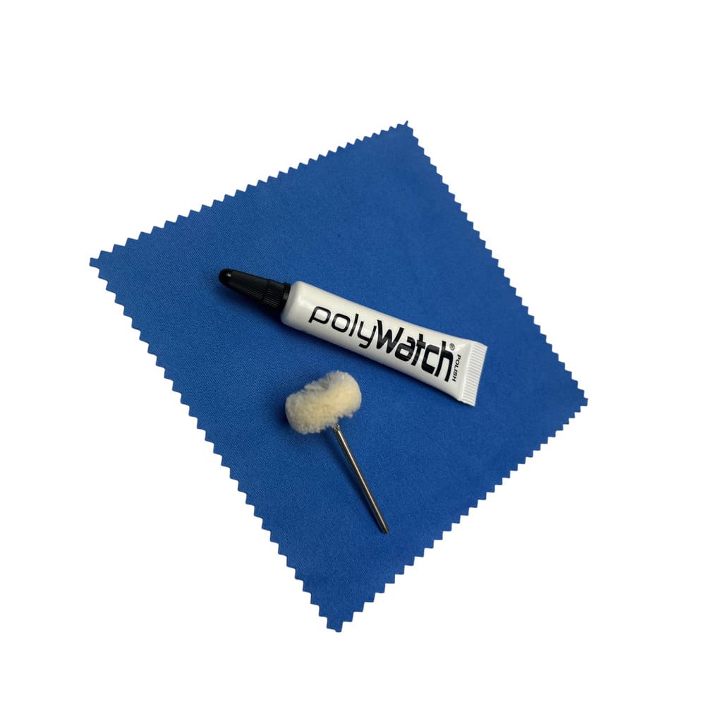 PolyWatch Plastic Crystal Polish Kit with Cloth and Brush - Image 2