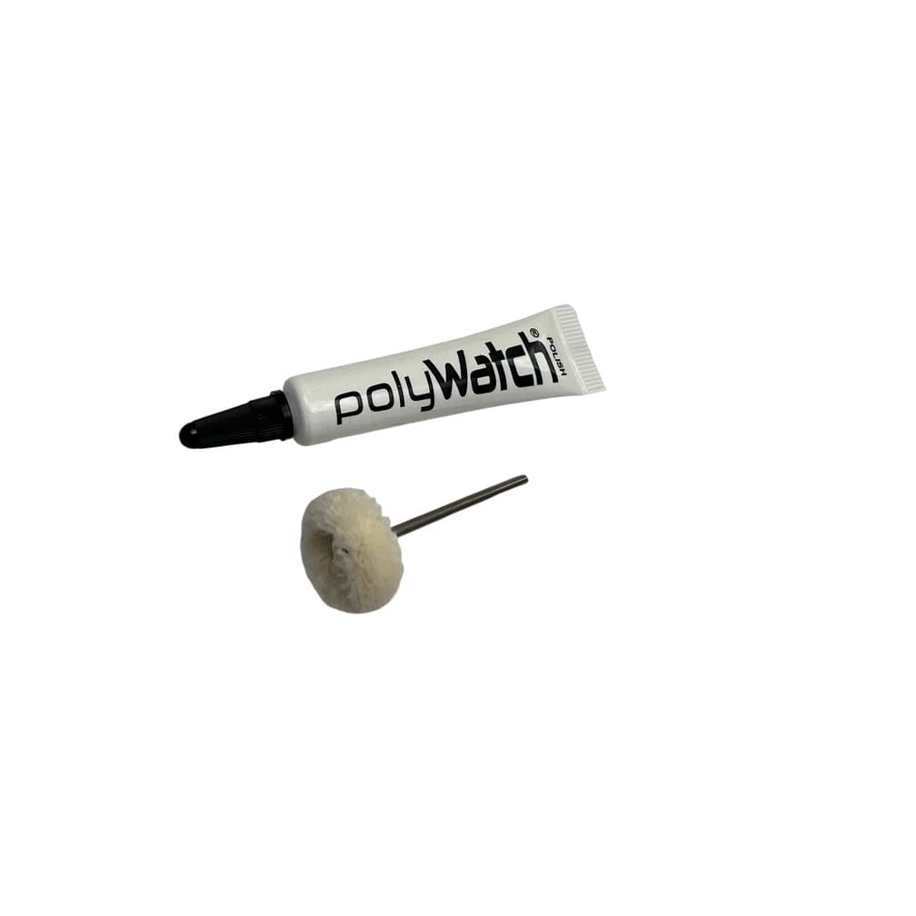 PolyWatch plastic watch crystal scratch remover polish with Scotch Brite miniature small polishing brushes fine 2.35mm - Image 4