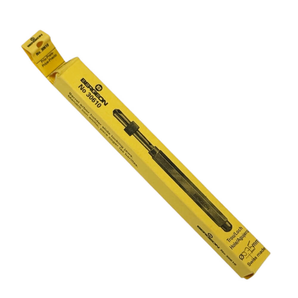 Bergeon 30610 Barrel Arbor Holder Slide Locking Jaws Tool - Image 3