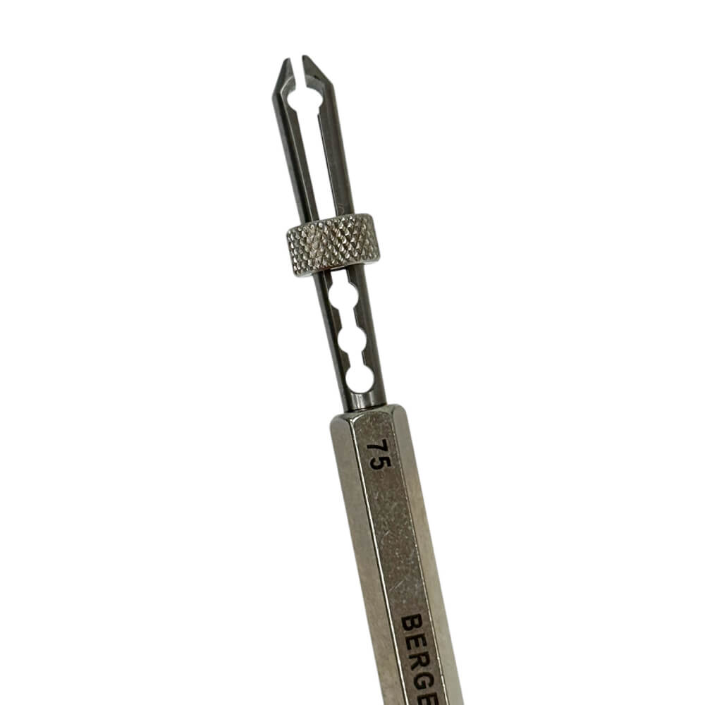 Bergeon 30610 Barrel Arbor Holder Slide Locking Jaws Tool - Image 2