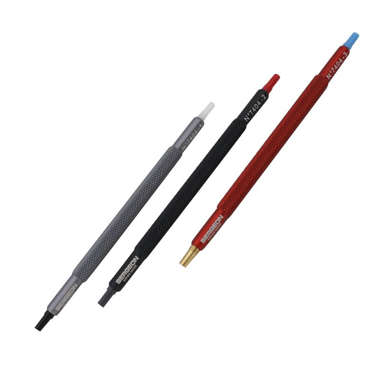 Bergeon 7404 assortment of 3 watch hands setting tool - Image 2
