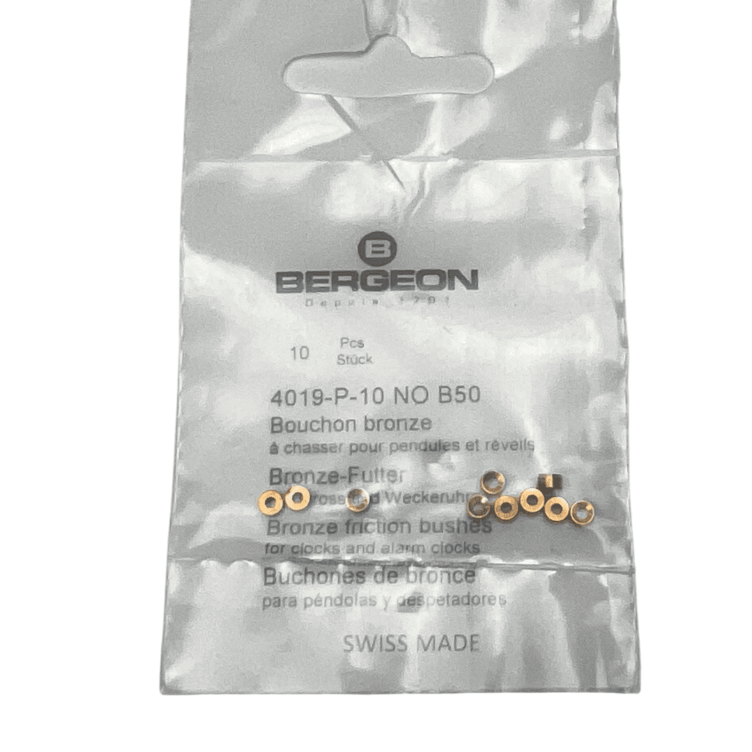 Bergeon 4019-P-10 No B50 Brass Clock Bushings - Pack of 10 - Image 9