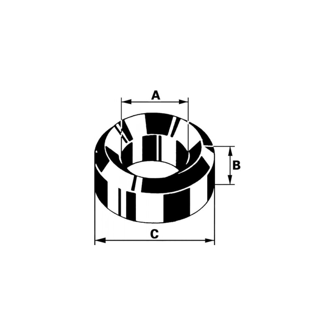 Bergeon 4019-P-10 No B50 Brass Clock Bushings - Pack of 10 - Image 3