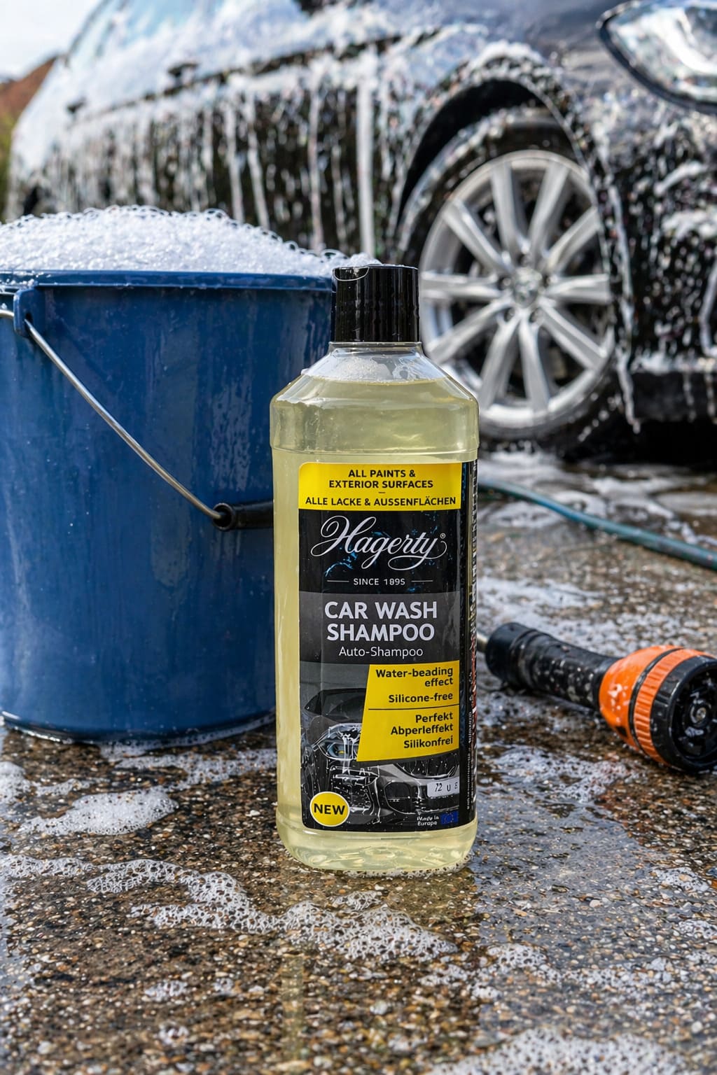 Hagerty Car Wash Shampoo - Gentle Cleaning for Paint, Plastics, and Glass, 500 ml - Image 4