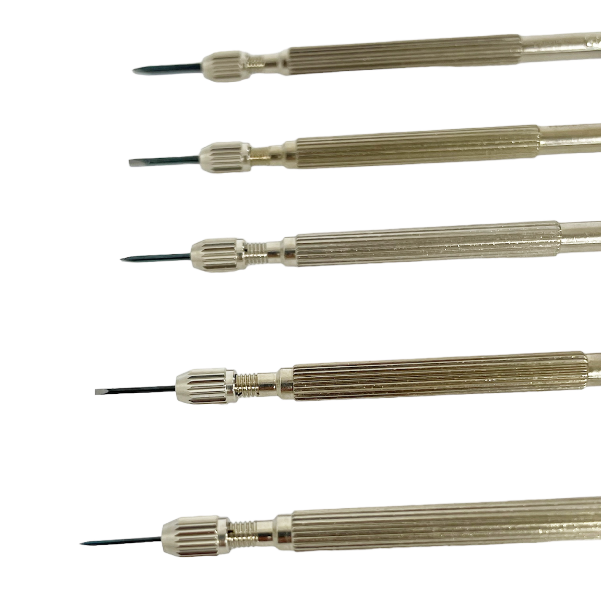 Horotec Precision Screwdriver Set for Watchmakers - 5 Pieces (0.60 mm to 1.50 mm) - Image 2
