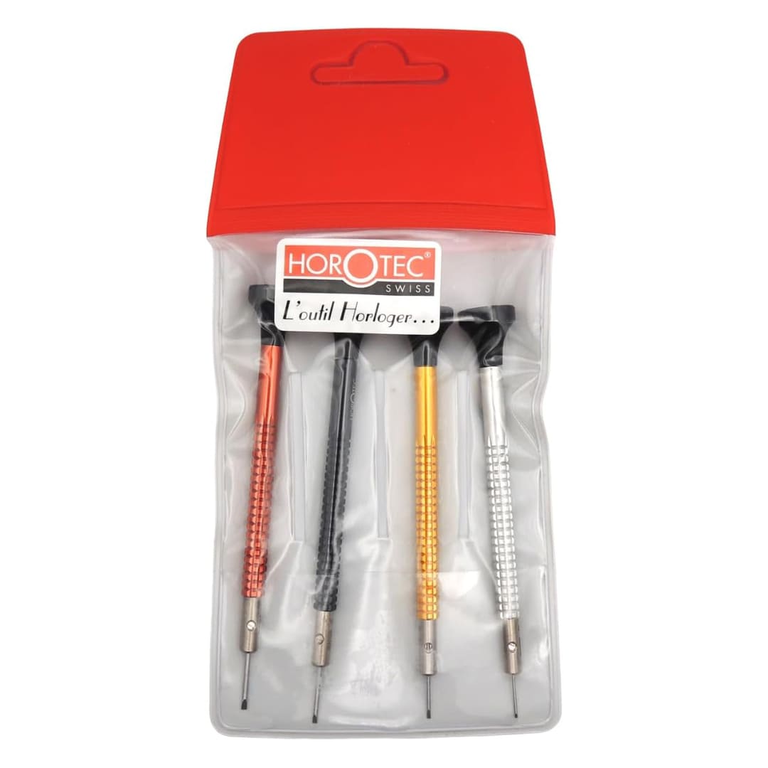 Horotec MSA01.020-F Watchmaker Screwdriver Set - 4 Precision Sizes