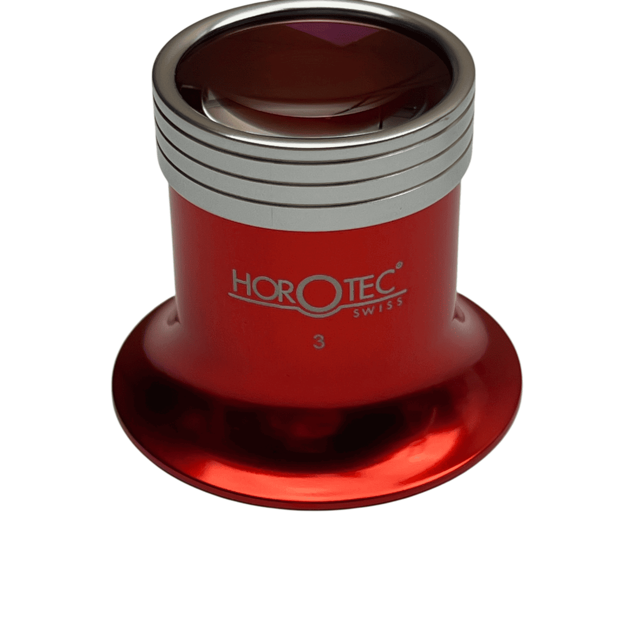 Horotec MSA00.033-3 Red Anodized 3.5x Watchmaker Loupe - Image 4