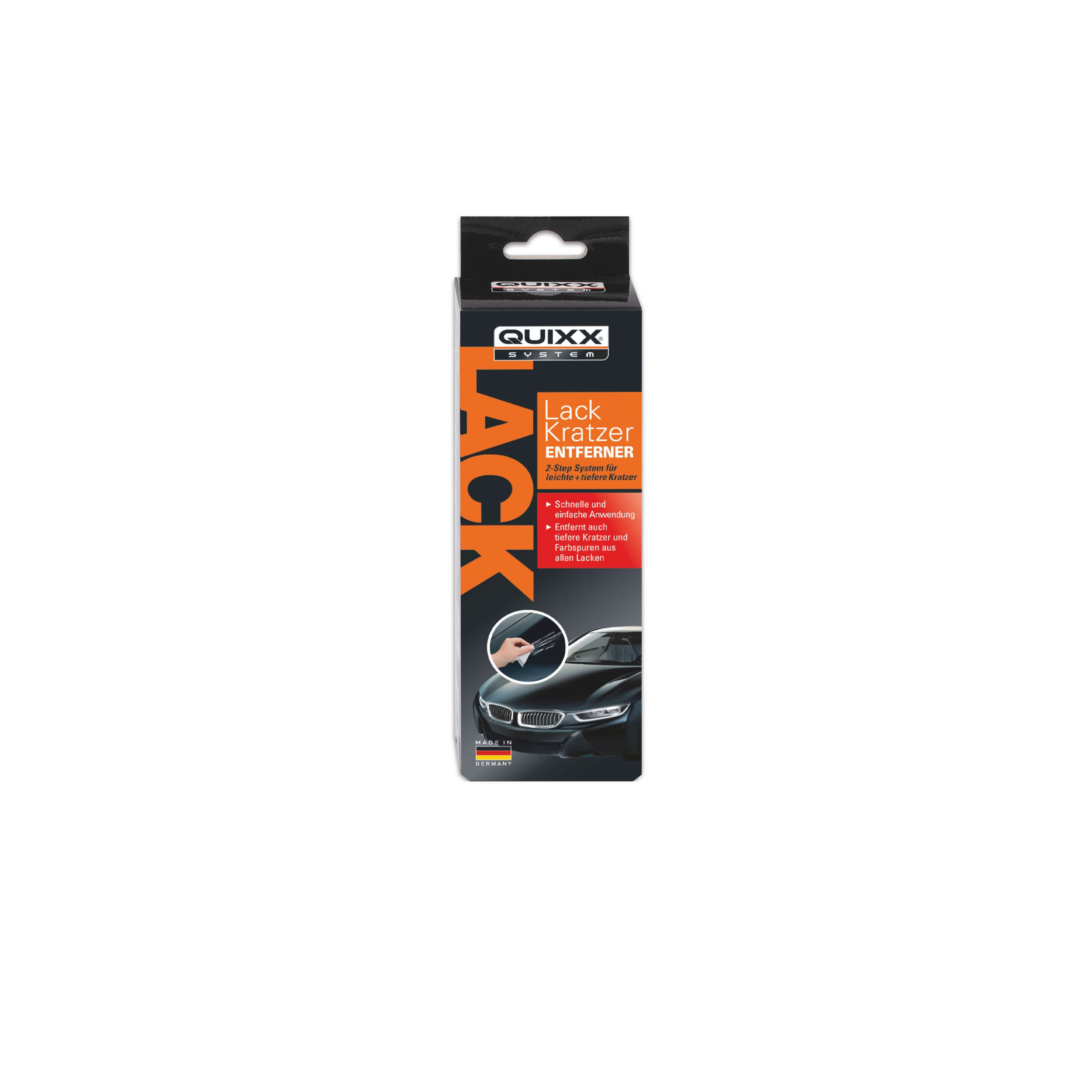 QUIXX Paint Scratch Remover Kit (Ref. 00070) – 2-Step Repair System with Repair No.1 + Finish No.2, Polishing Cloths & 3000-Grit Sandpaper, Made in Germany - Image 17