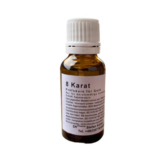 Test Acid for Gold 8k 333 goldsmith 20ml Germany