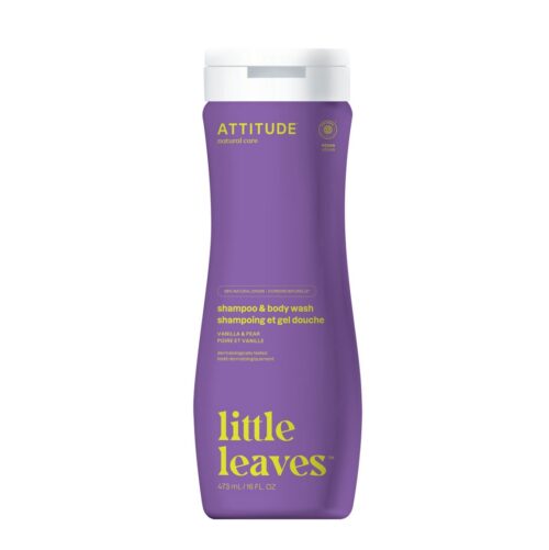 ATTITUDE Little Leaves 2-in-1 Shampoo and Body Wash – Vanilla & Pear