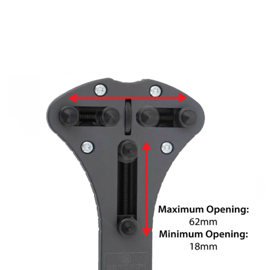 Bergeon 2819-08 Jaxa XL case wrench watch opener tool 18 mm to 62 mm - Image 3