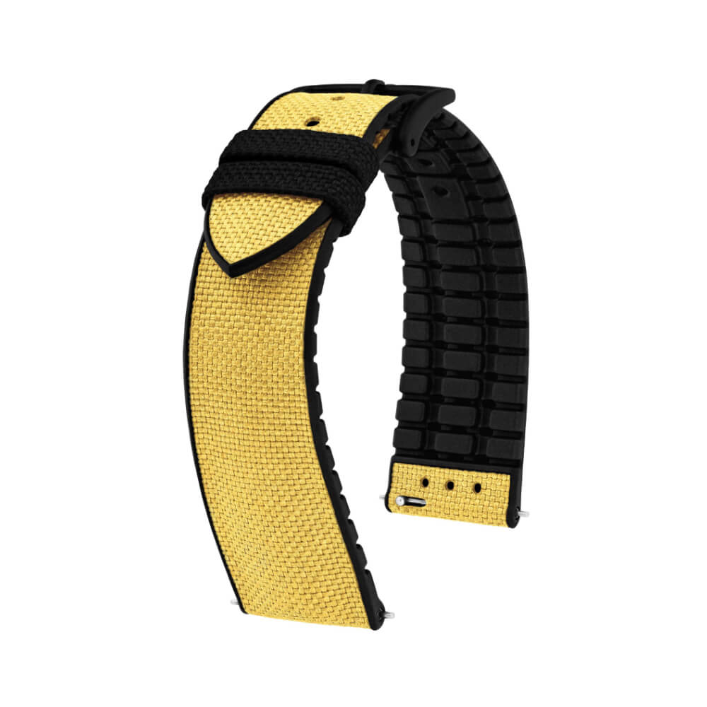 Hirsch Arne L Yellow Watch Strap, 20mm, 0925090072-5-20