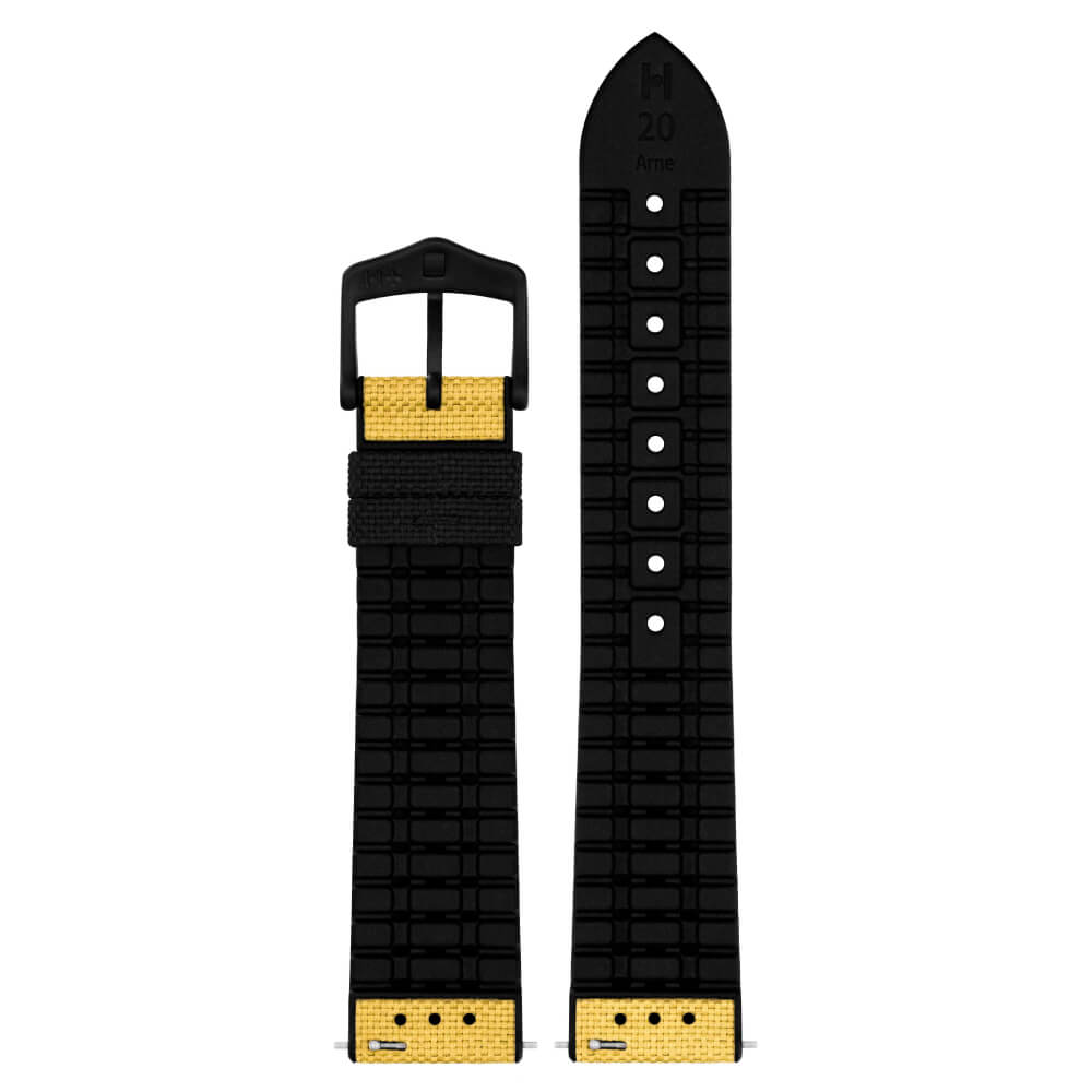Hirsch Arne L Yellow Watch Strap, 20mm, 0925090072-5-20 - Image 2