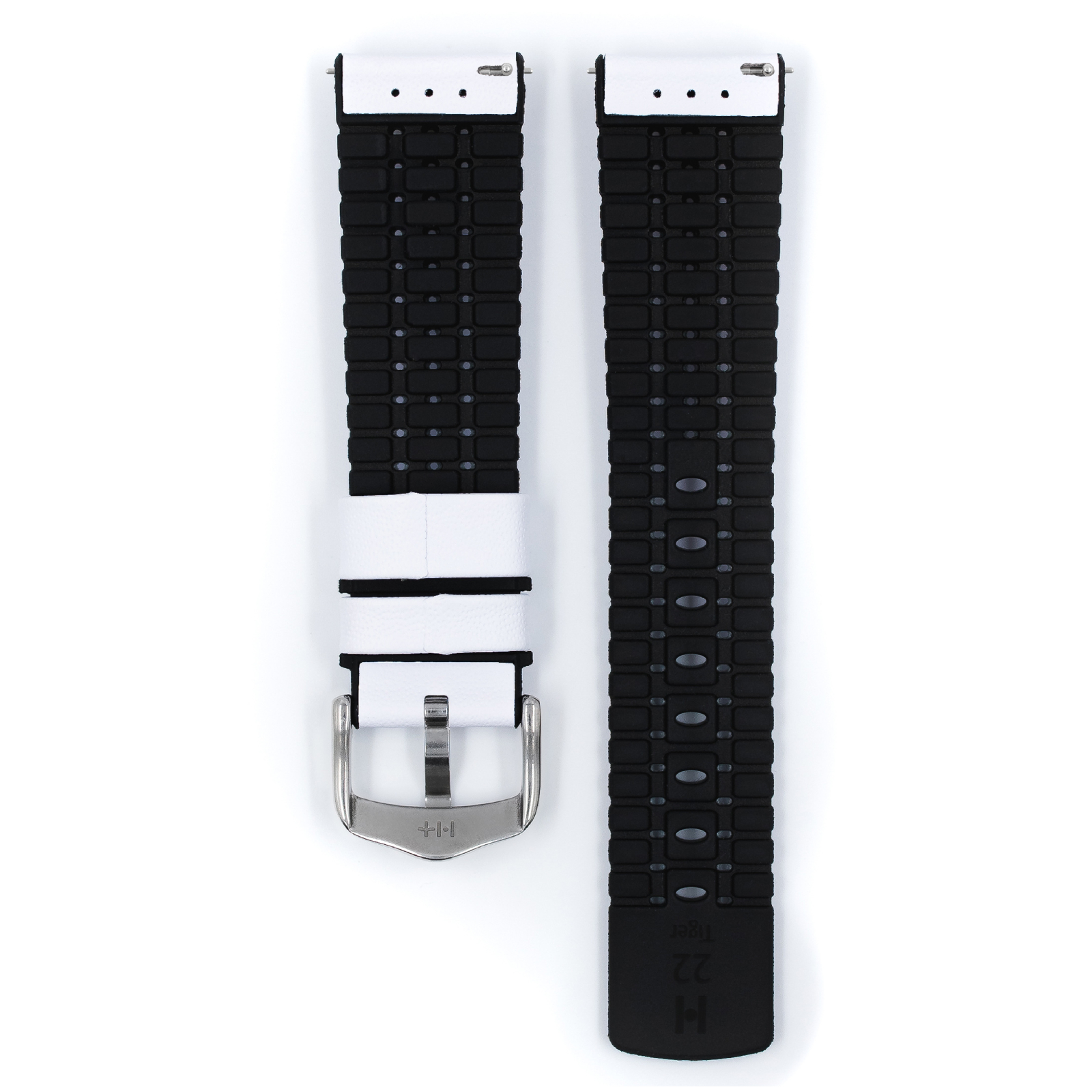 Hirsch watch leather strap TIGER L white 20mm 0915075000-2-20 - Image 2