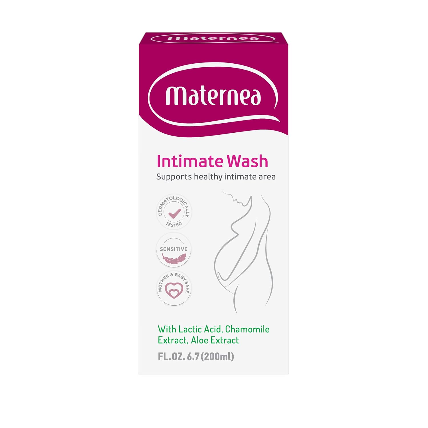 Maternea Intimate Wash Gel for Pregnancy and Postpartum Care, 200 ml